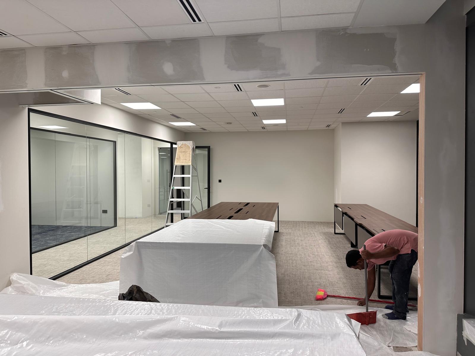 Drywall partition work 1